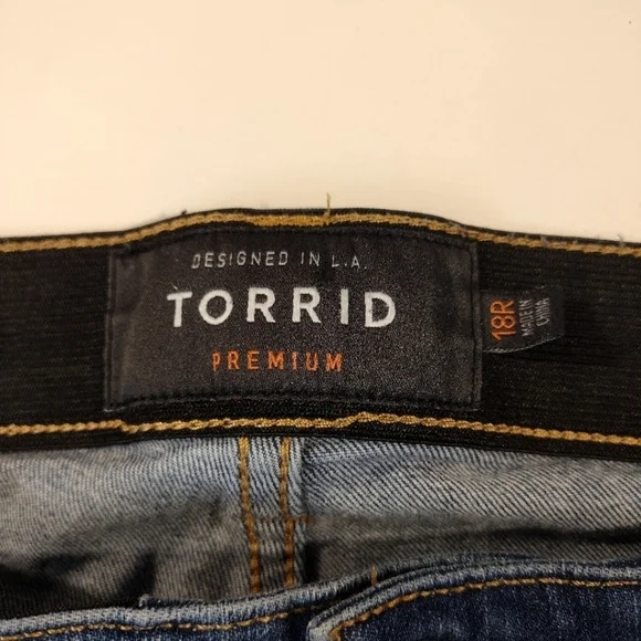 Torrid sky high skinny distressed denim jeans - Picture 11 of 14